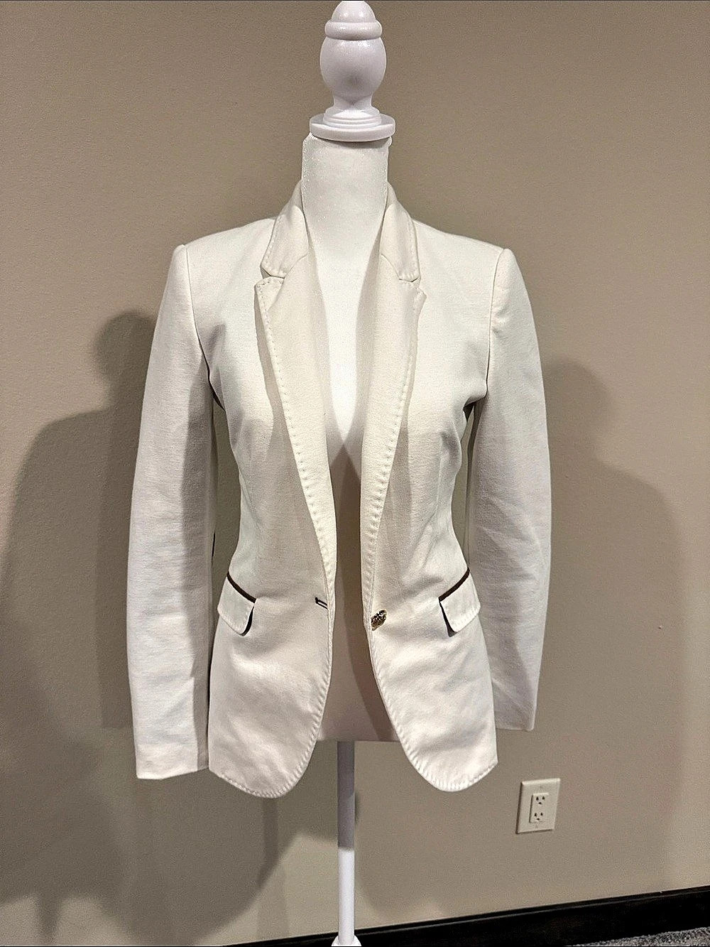 Zara Women's Blazer White Size XS